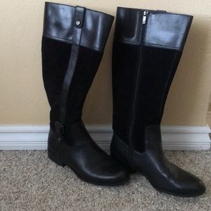 Leather and suede Anne Klein Boots